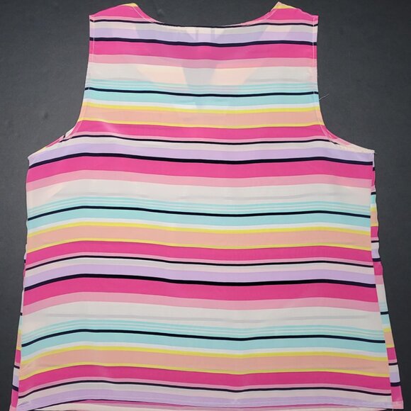 Christopher & Banks Womens Multicolored Striped Tank Top Size XL - Picture 2 of 12